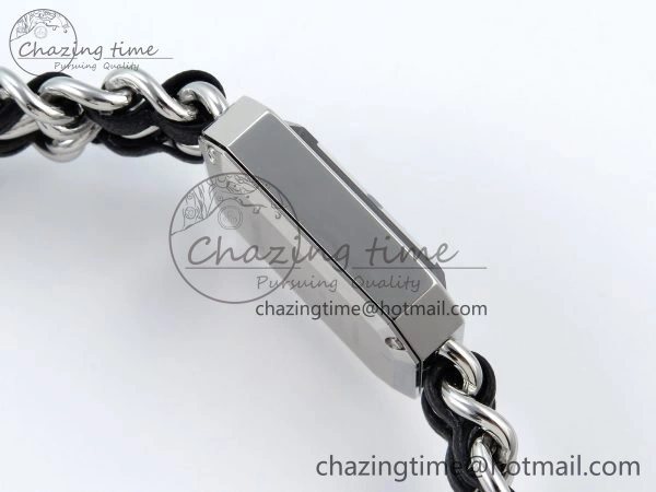 Ppremière Iconic Chain Watch SS BVF 1:1 Best Edition Black Dial on Chain Bracelet RONDA Quartz Vibrant 6455