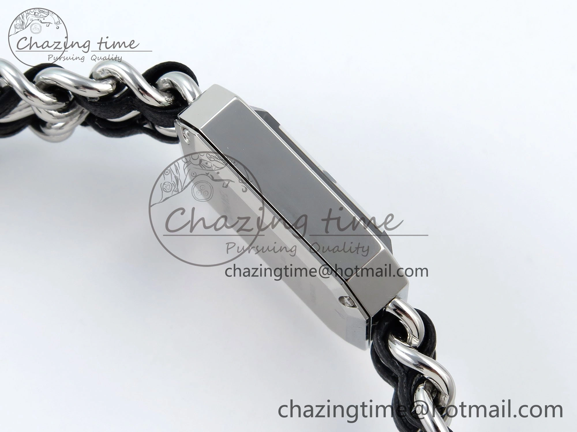 Ppremière Iconic Chain Watch SS BVF 1:1 Best Edition Black Dial on Chain Bracelet RONDA Quartz Vibrant 6455