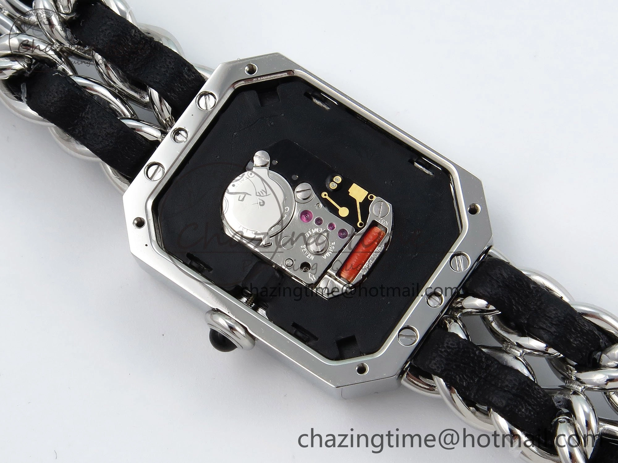 Ppremière Iconic Chain Watch SS BVF 1:1 Best Edition Black Dial on Chain Bracelet RONDA Quartz Vibrant 6455