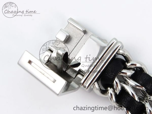 Ppremière Iconic Chain Watch SS BVF 1:1 Best Edition Black Dial on Chain Bracelet RONDA Quartz Vibrant 6455