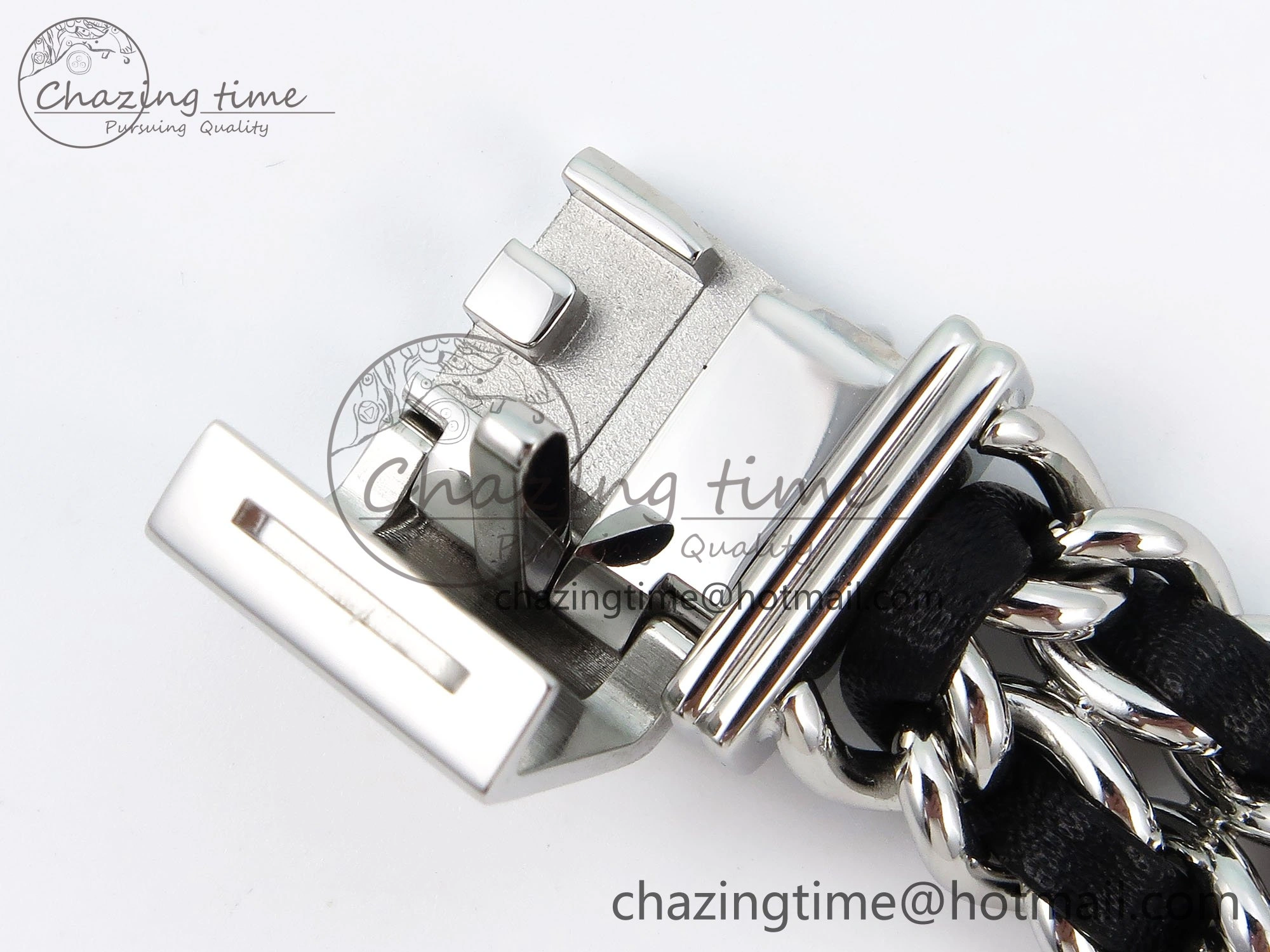 Ppremière Iconic Chain Watch SS BVF 1:1 Best Edition Black Dial on Chain Bracelet RONDA Quartz Vibrant 6455