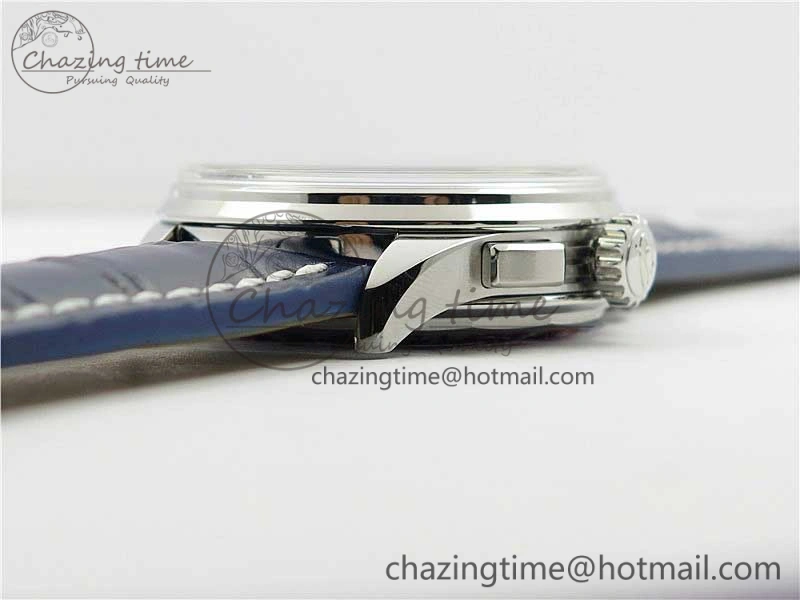 GoodFit Premier B01 Chrono SS 42mm GF 1:1 Best Edition Blue Dial on Blue Leather Strap A 5587