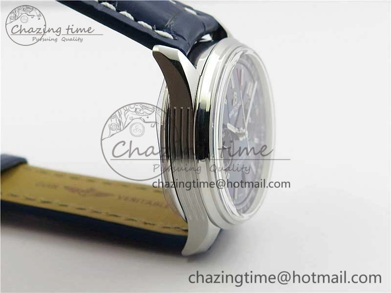 GoodFit Premier B01 Chrono SS 42mm GF 1:1 Best Edition Blue Dial on Blue Leather Strap A 5587