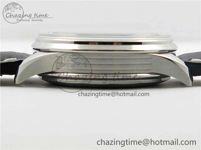 Attractive Premier B01 Chrono SS 42mm GF 1:1 Best Edition Gray Black Dial on Black Leather Strap A 5586