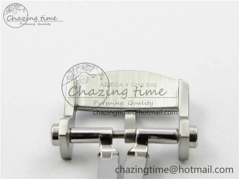 Sleek Premier B01 Chrono SS 42mm GF 1:1 Best Edition White Black Dial on Black Leather Strap A 5589
