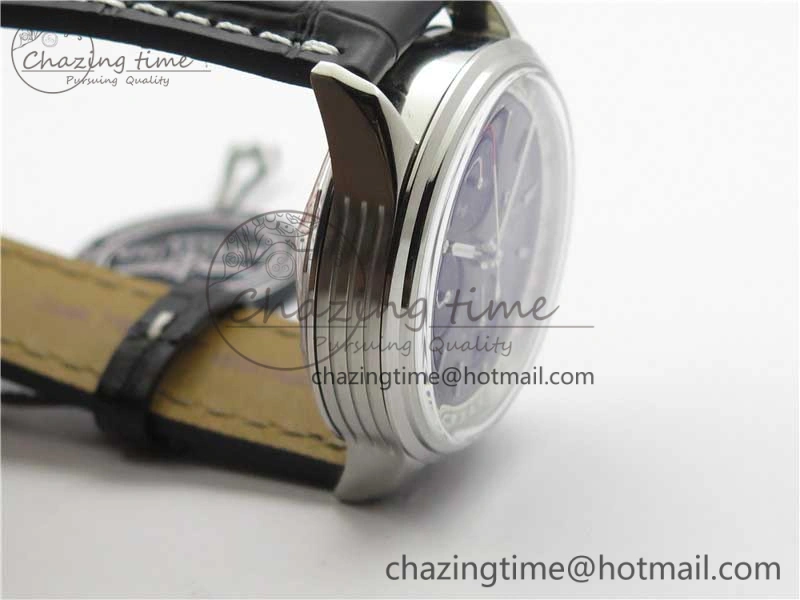 EasyCare Premier Chronograph 42 BLS 1:1 Best Edition Black Dial on Black Leather Strap A 5571