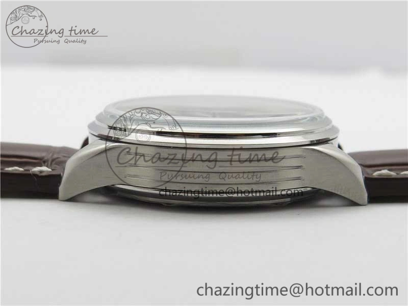 Premier Chronograph 42 BLS 1:1 Best Edition Blue Dial on Brown Leather Strap A EasyCare 5566
