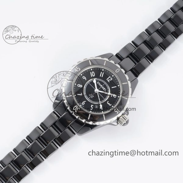 SportInspired Premiere Boy de Chanel LMF 1:1 Best Edition Black Textured Dial on Black Crocodile Strap Jap Quartz 6480