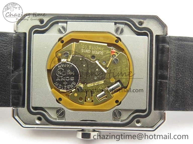 SportInspired Premiere Boy de Chanel LMF 1:1 Best Edition Black Textured Dial on Black Crocodile Strap Jap Quartz 6480