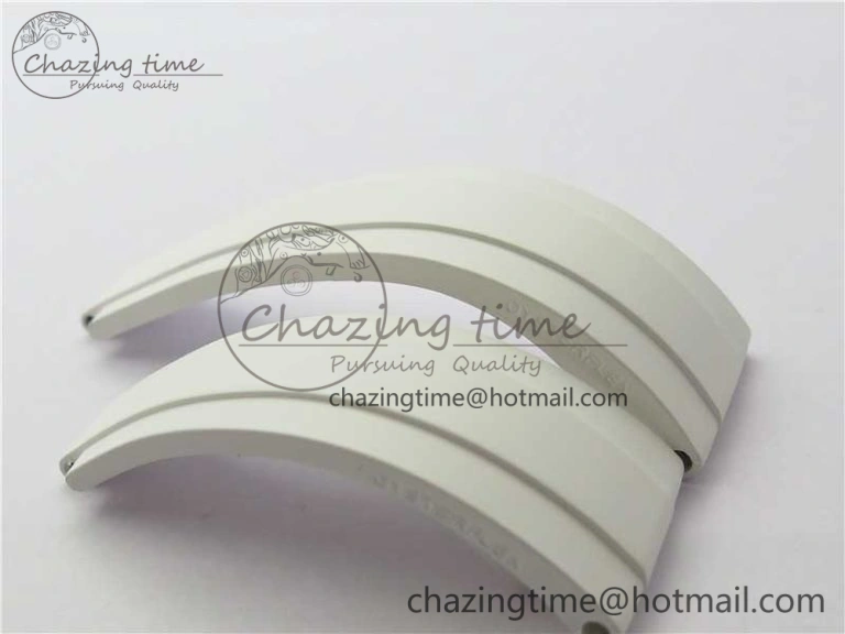 RBF 1:1 Rolex White Oysterflex Rubber Strap 4 Size (Same Technology as Genuine) Premium 4129