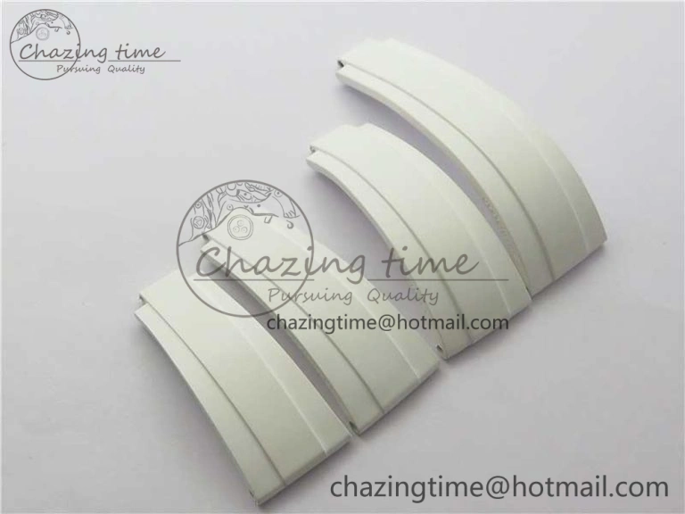 RBF 1:1 Rolex White Oysterflex Rubber Strap 4 Size (Same Technology as Genuine) Premium 4129