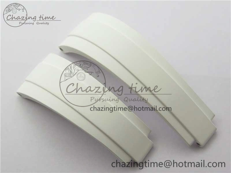 RBF 1:1 Rolex White Oysterflex Rubber Strap 4 Size (Same Technology as Genuine) Premium 4129