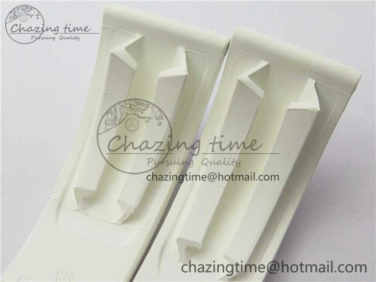 RBF 1:1 Rolex White Oysterflex Rubber Strap 4 Size (Same Technology as Genuine) Premium 4129