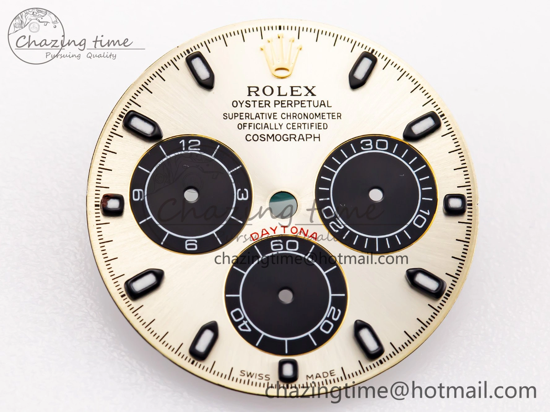Cozy RBF Champagne-Colour and Black Dial for Daytona 16518LN 4093