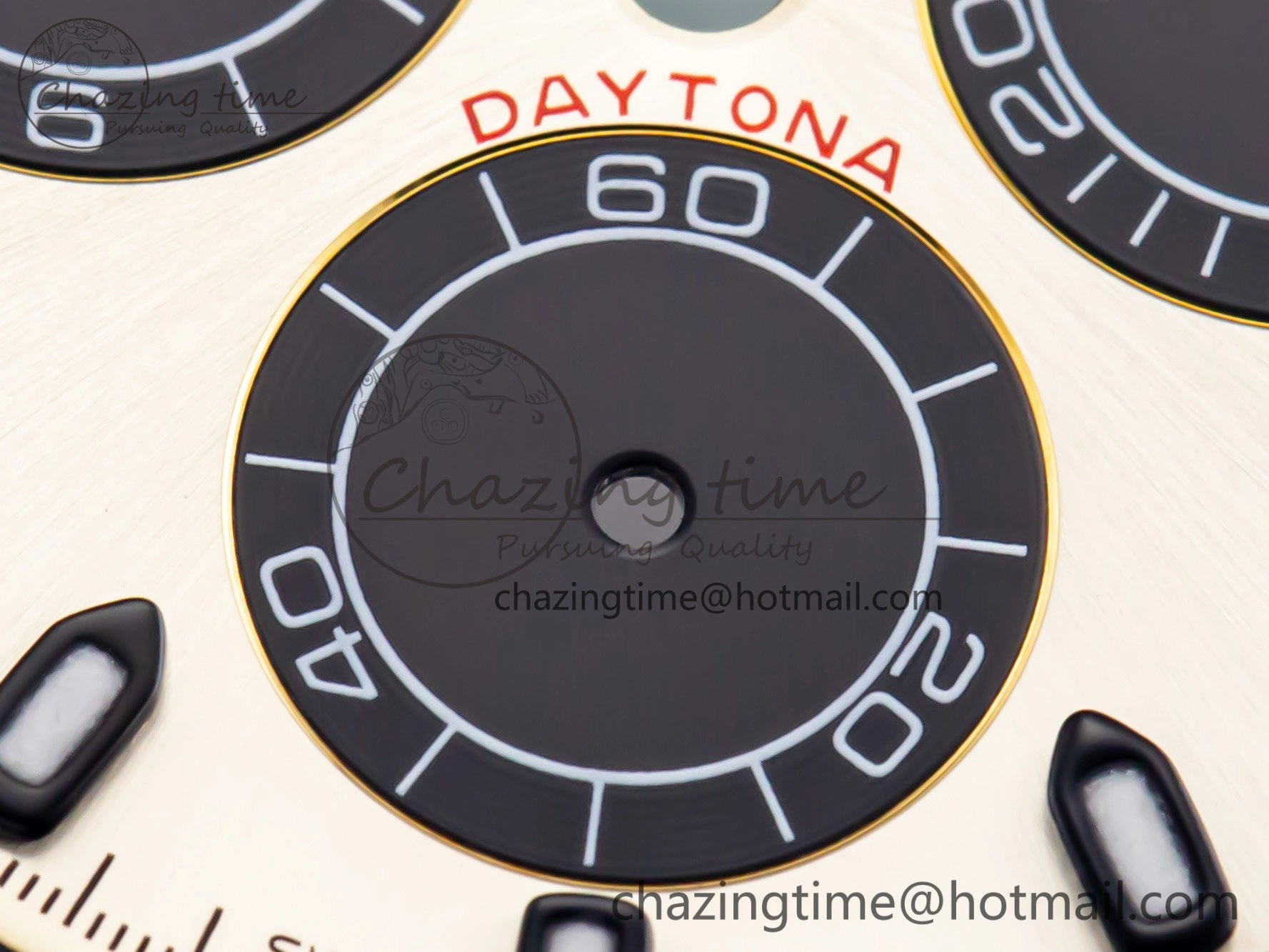 Cozy RBF Champagne-Colour and Black Dial for Daytona 16518LN 4093