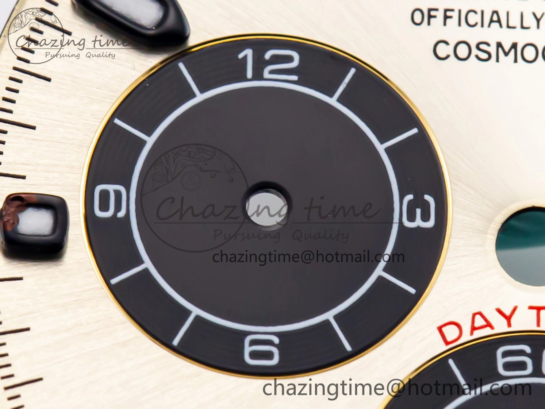 Cozy RBF Champagne-Colour and Black Dial for Daytona 16518LN 4093