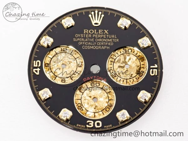 RBF Custom made Black Dial for Daytona NewStyle 4105