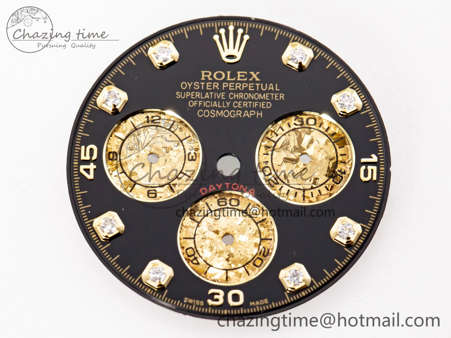 RBF Custom made Black Dial for Daytona NewStyle 4105