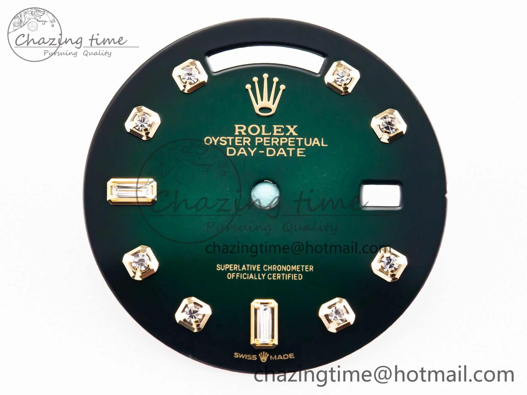 RBF Green Gradient Set With Diamonds Dial for Day-Date Durable 4090