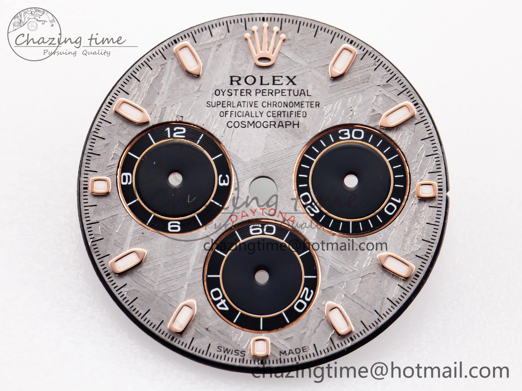 Sleek RBF Rose Gold Meteorite Dial For Daytona 116505 4100