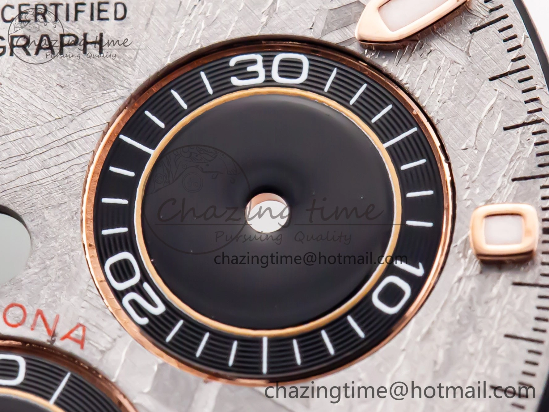 Sleek RBF Rose Gold Meteorite Dial For Daytona 116505 4100