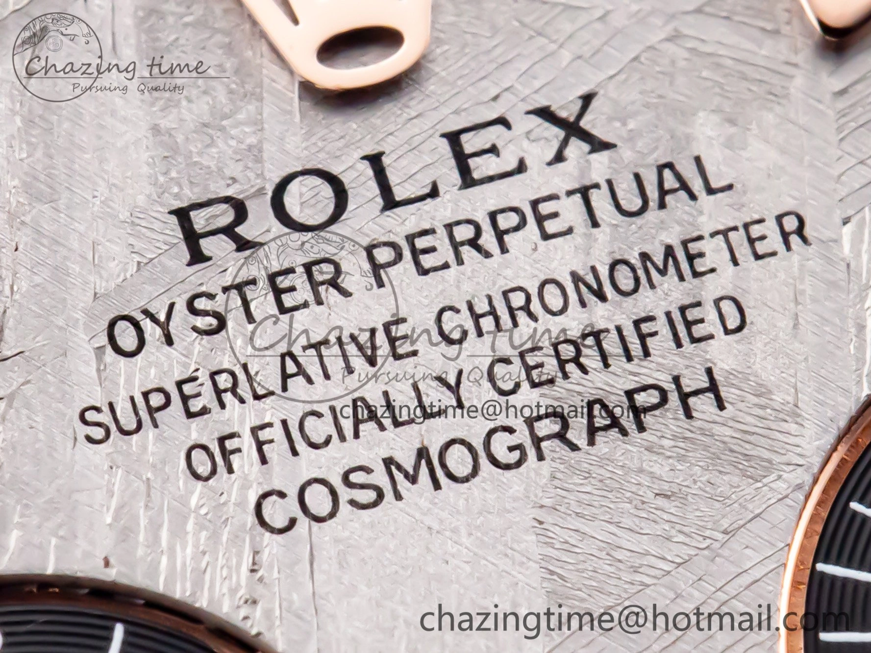 Sleek RBF Rose Gold Meteorite Dial For Daytona 116505 4100