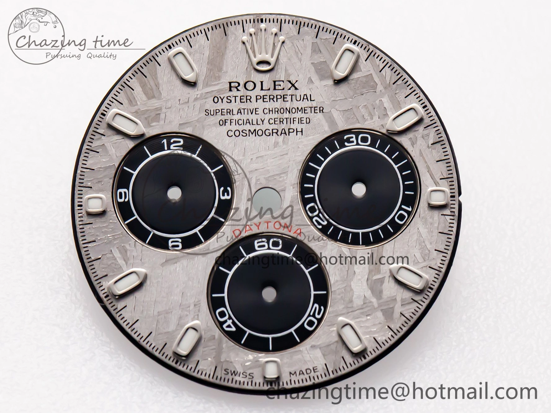 Vibrant RBF Silver Meteorite Dial for Daytona 116519LN 4102