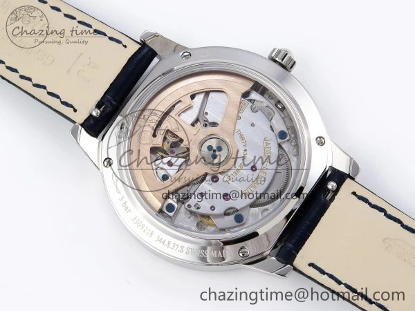 MultiPurpose RENDEZ-VOUS NIGHT & DAY SS APSF 1:1 BEST EDITION BLUE TEXTURED DIAL DIAMONDS BEZEL ON BLUE LEATHER STRAP SA 7410