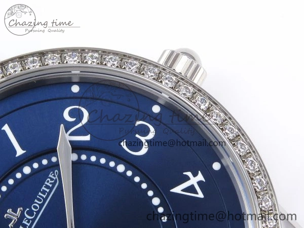 MultiPurpose RENDEZ-VOUS NIGHT & DAY SS APSF 1:1 BEST EDITION BLUE TEXTURED DIAL DIAMONDS BEZEL ON BLUE LEATHER STRAP SA 7410