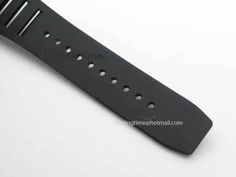 RM 035-01 Forged Carbon KVF Best Edition Black Skeleton Dial Red On Rubber Strap MIYOTA HighQuality 9556