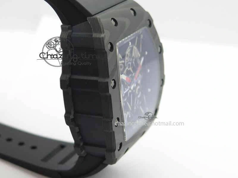 ZeroBulk RM 035-01 Forged Carbon PSG KVF Best Edition Skeleton Dial On Rubber Strap MIYOTA 9555