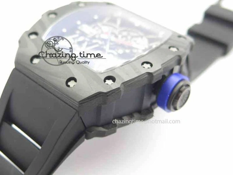 ZeroBulk RM 035-01 Forged Carbon PSG KVF Best Edition Skeleton Dial On Rubber Strap MIYOTA 9555
