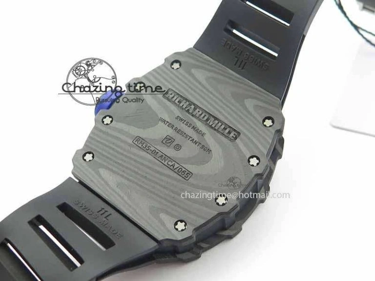 ZeroBulk RM 035-01 Forged Carbon PSG KVF Best Edition Skeleton Dial On Rubber Strap MIYOTA 9555