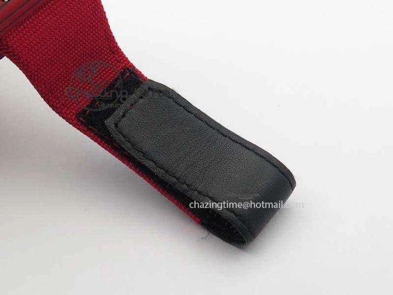 Tailored RM 035-2 Red Carbon Red Inner Bezel Skeleton Dial On Red Nylon Strap MIYOTA 9570