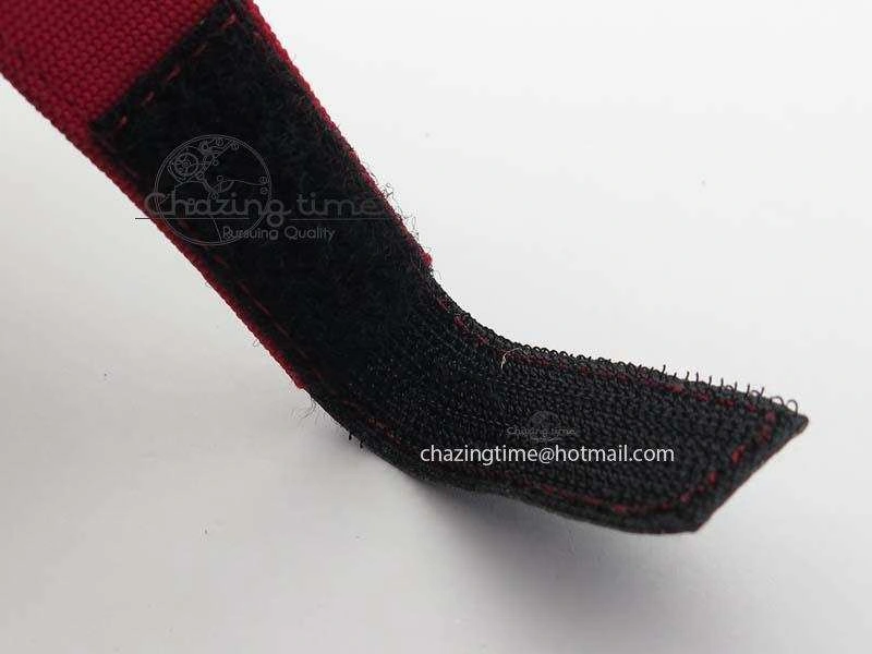 Tailored RM 035-2 Red Carbon Red Inner Bezel Skeleton Dial On Red Nylon Strap MIYOTA 9570