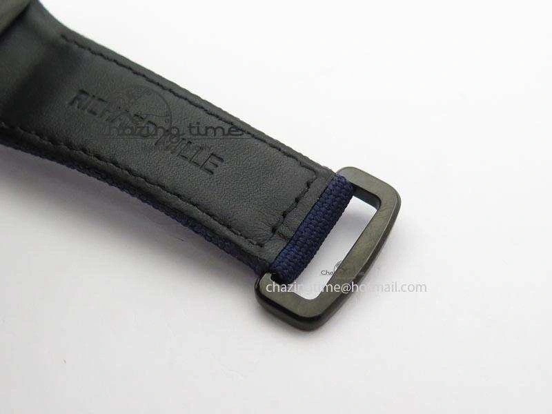 TimelessDesign RM 035 Forge Carbon Blue Inner Bezel Skeleton Dial On Blue Nylon Strap MIYOTA 5066