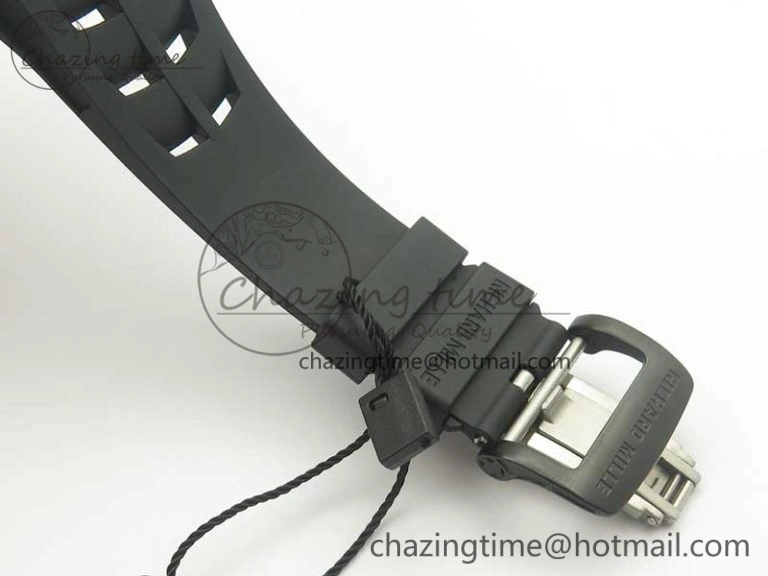 RM 51-01 Black Ceramic Tiger & Dragon KVF Best Edition on Black Rubber Strap MIYOTA Durable 9478