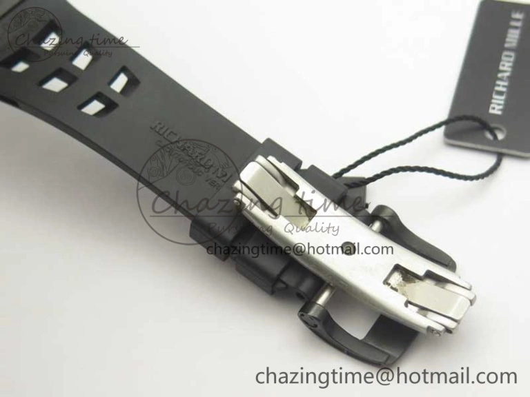 RM 51-01 Black Ceramic Tiger & Dragon KVF Best Edition on Black Rubber Strap MIYOTA Durable 9478