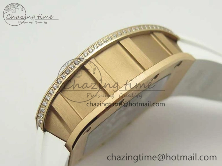 RM 51-01 RG Tiger & Dragon Diamonds Bezel KVF Best Edition on Rubber Strap MIYOTA Compact 9471