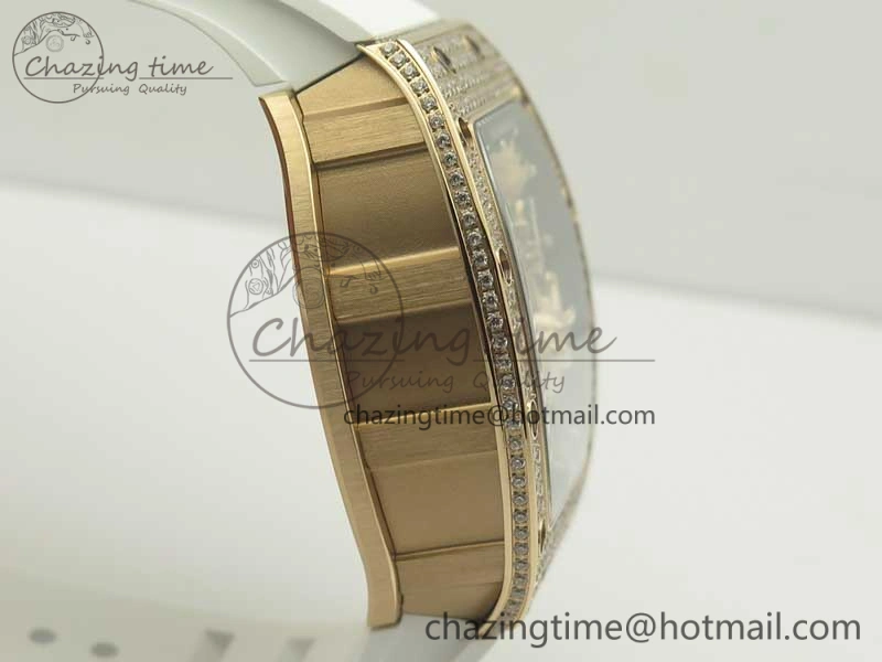 RM 51-01 RG Tiger & Dragon Diamonds Bezel KVF Best Edition on Rubber Strap MIYOTA Compact 9471
