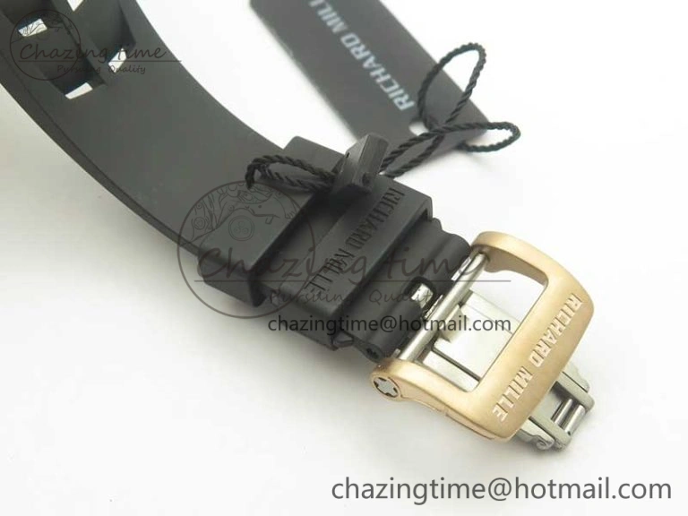 RM 51-01 RG Tiger & Dragon Diamonds Bezel KVF Best Edition on Rubber Strap MIYOTA Compact 9471