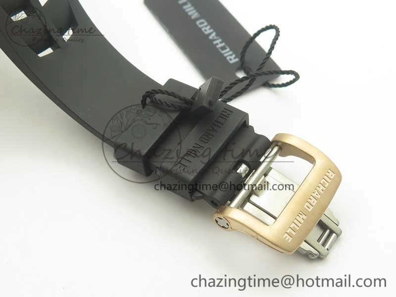 RM 51-01 RG Tiger & Dragon Diamonds Bezel KVF Best Edition on Rubber Strap MIYOTA Compact 9471