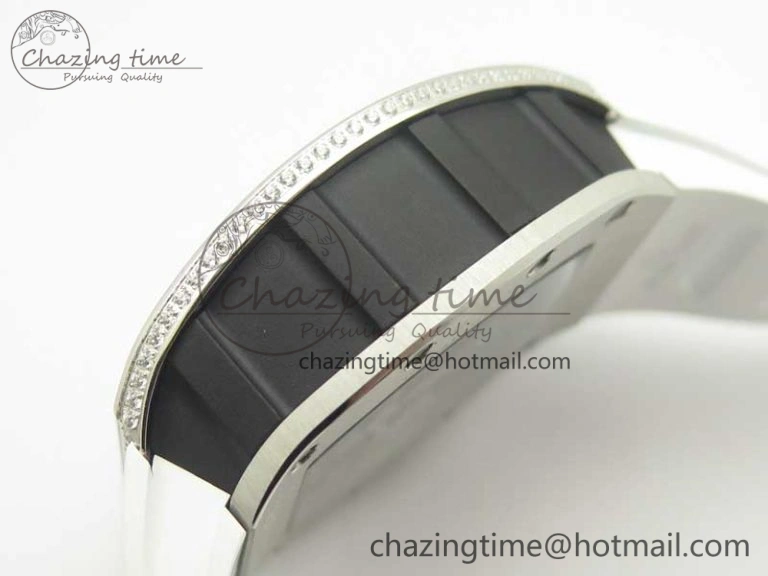 RM 51-01 SS Eagle Diamonds Bezel KVF Best Edition on Rubber Strap MIYOTA ModernLook 9472
