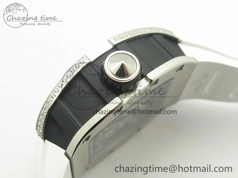 RM 51-01 SS Eagle Diamonds Bezel KVF Best Edition on Rubber Strap MIYOTA ModernLook 9472