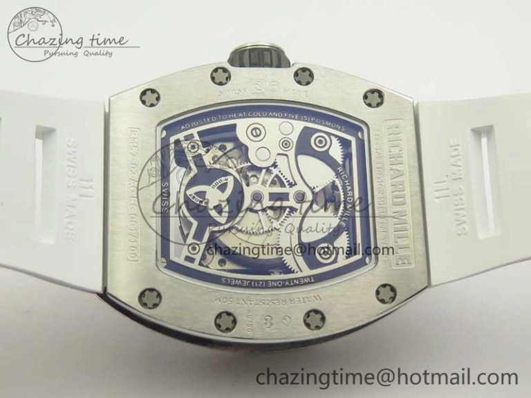 RM 51-01 SS Eagle Diamonds Bezel KVF Best Edition on Rubber Strap MIYOTA ModernLook 9472