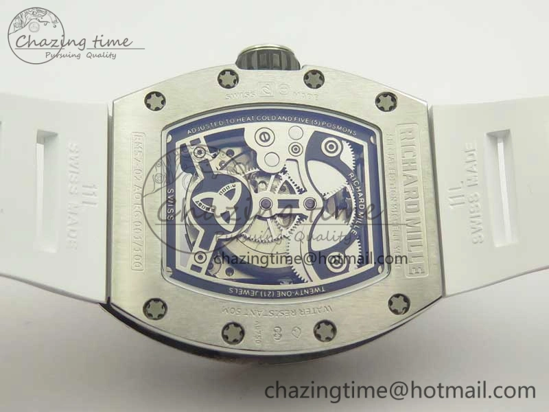 RM 51-01 SS Eagle Diamonds Bezel KVF Best Edition on Rubber Strap MIYOTA ModernLook 9472