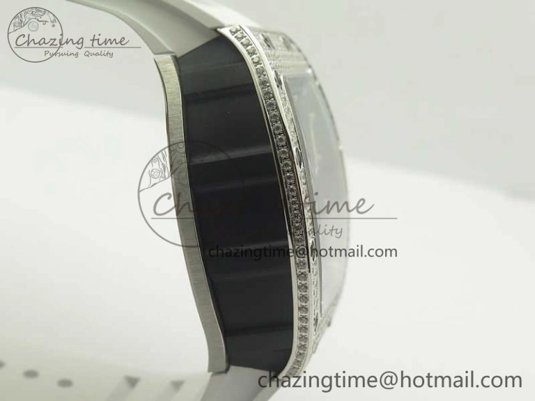 RM 51-01 SS Eagle Diamonds Bezel KVF Best Edition on Rubber Strap MIYOTA ModernLook 9472