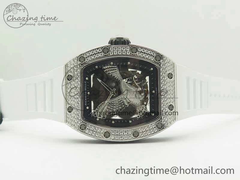 RM 51-01 SS Eagle Diamonds Bezel KVF Best Edition on Rubber Strap MIYOTA ModernLook 9472