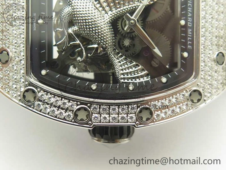 RM 51-01 SS Eagle Diamonds Bezel KVF Best Edition on Rubber Strap MIYOTA ModernLook 9472