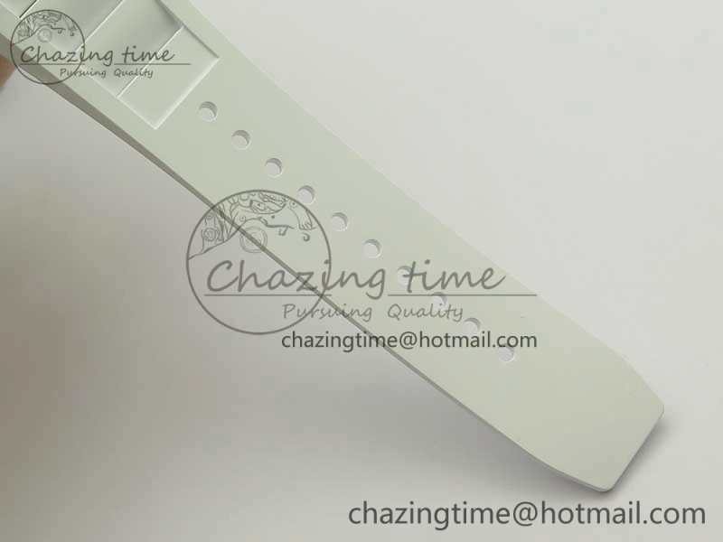 FreshLook RM 51-01 White Ceramic Tiger & Dragon KVF Best Edition on White Rubber Strap MIYOTA 9479